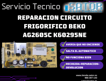 Reparar circuito Frigorifico Ag2605C K60295NE