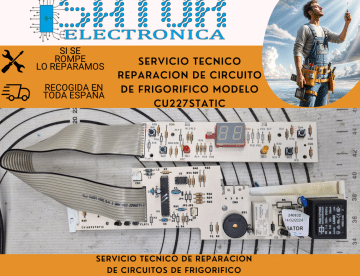 servicio tecnico reparacion de circuito de frigorifico modelo cu227static