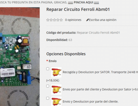 Reparar Circuito Ferroli ABM01 con Garantía y Diagnóstico Profesional