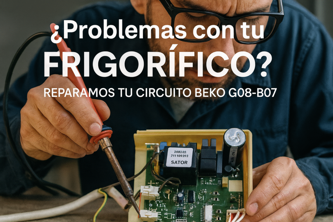 reparación circuito BEKO G08-B07